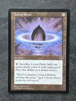 MTG Lotus Petal 294 - Tempest (1997) - Regular Artifact - LP - Image 1