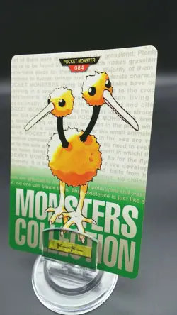 Pokemon Japanese Card Non-Holo Doduo Nintendo No.084 Carddass Green BANDAI - Image 1