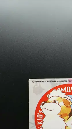 Pokemon Japanese Kid's Mini Card Non-Holo Growlithe No.54 Nintendo Bandai - Image 2