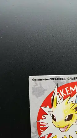 Pokemon Japanese Kid's Mini Card Non-Holo Jolteon No.50 Nintendo Bandai 1998 - Image 2
