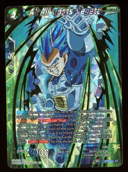 At All Costs Vegeta BT4-030 Shatterfoil Draft Box 04 Dragon Ball Super Card NM - Image 1