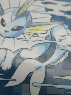 Pokemon Japanese non-Holo Card Vaporeon Nintendo NO.134 Carddass BANDAI - Image 5