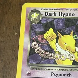 Pokemon TCG Dark Hypno 9/82 English Team Rocket Holo Rare Card MP - Image 5