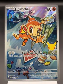 Chimchar MEP041 - Illustration Promo - Mega Evolution Pokemon Card MINT - Image 1