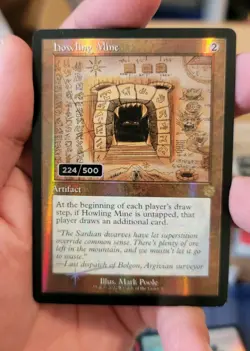 MTG Howling Mine Serialized 224/500 Schematic Foil The Brothers War Retro Frame - Image 1