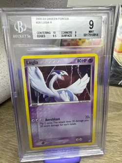 Pokemon Lugia EX Unseen Forces Cosmos Holo Rare #29 BGS 9 Mint - Image 1