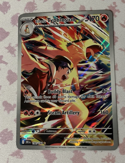 Pokemon TCG Ethan's Typhlosion 190/182 SV10 Destined Rivals IR Full Art Holo - Image 1