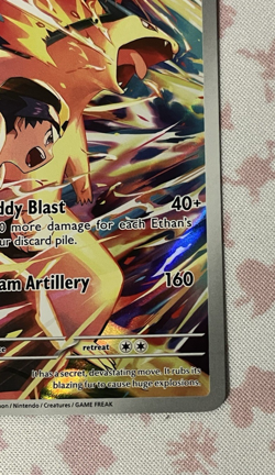 Pokemon TCG Ethan's Typhlosion 190/182 SV10 Destined Rivals IR Full Art Holo - Image 4