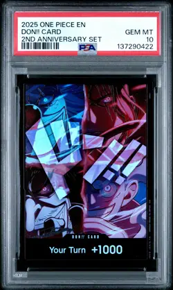 Don!! Card PSA10 2025 One Piece English Version 2nd Anniversary Set # - Image 1