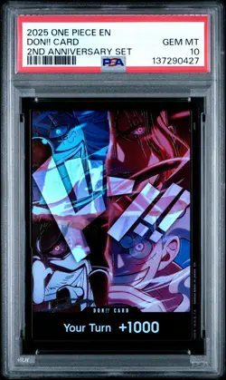 Don!! Card PSA10 2025 One Piece English Version 2nd Anniversary Set # - Image 1
