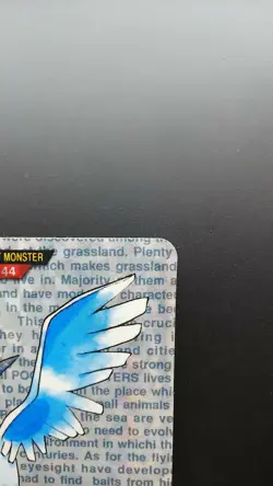 Articuno Japanese Pokemon Bandai Carddass Red 1996 No. 144 Prism Foil Card - Image 3