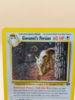 2000 Giovanni's Persian Gym Challenge Holo Rare No. 8/132 Pokemon Card SWIRL - Image 2