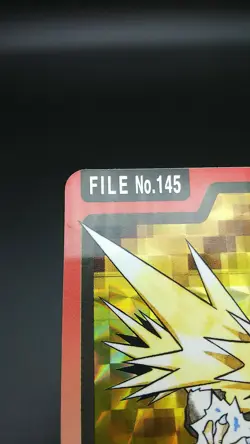 【2set】Zapdos Japanese Pokemon Bandai Carddass Green No.145 Prism Foil Card - Image 4