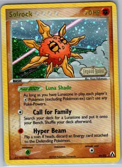 Solrock 25/92 Reverse Holo Legend Maker - Pokemon Card - NM - Image 1