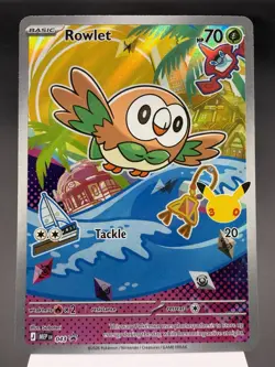 Rowlett MEP043 - Illustration Promo - Mega Evolution Pokemon Card MINT - Image 1