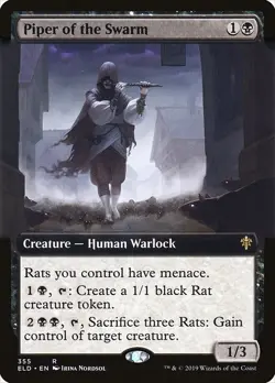 [MTG] Piper of the Swarm (Extended Art) (355) (ELD) NM - Image 1