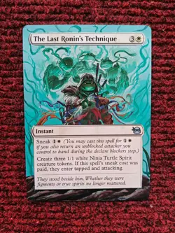 The Last Ronin's Technique Teenage Mutant Ninja Turtles Hand Painted Altered Art - Image 1