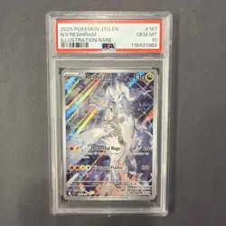 2025 Pokemon Journey Together N'S RESHIRAM #167/159 English PSA 10 Gem Mint - Image 1