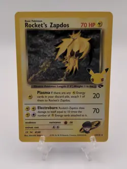 Rocket's Zapdos, Pokemon Near Mint, Celebrations, Holo Rare, 15/132 - Image 1