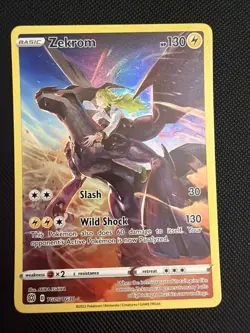 Pokemon Zekrom TG05/TG30 Brilliant Stars Trainer Gallery Ultra Rare Holo 130 HP - Image 1