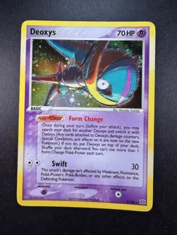 2005 Pokemon Deoxys EX Emerald Holo Swirl 2/106 - Image 1