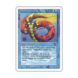 WOTC MtG 3rd Ed Lord of Atlantis (R) VG - Image 1
