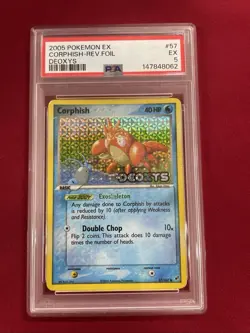 GRADED PSA 5 2005 Pokemon EX Corphish-Rev. Foil Deoxys #57 - Image 1