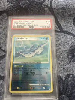 English Pokemon Reverse Holo Mantine - 29/123 - Rare - PSA 5 - Image 1
