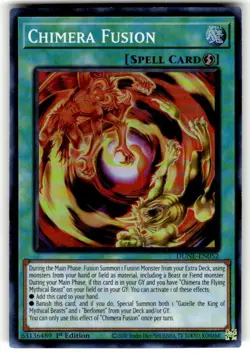 Yugioh Chimera Fusion DUNE-EN052 Super Rare 1st Ed NM - Image 1