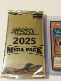 Yugioh - BLGG-EN029 Masked HERO Fountain Secret Rare + FREE MEGA PACK! - Image 3