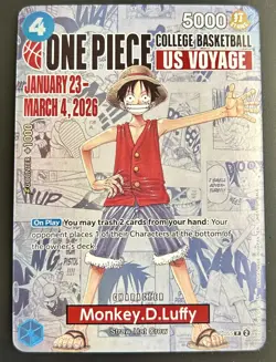 Monkey.D.Luffy (055) (College Basketball US Voyage) P-055 One Piece Promotion. - Image 2