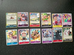 ONE PIECE TCG cards x12 OP10-059 OP10-062 Rare Royal Blood - Image 1