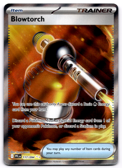 Blowtorch 117/094 Me02: Phantasmal Flames Holo Pokemon Card NM - Image 1