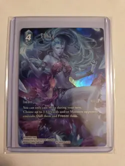 Final Fantasy TCG Shiva Full Art Foil Card Near Mint Condition - Image 1