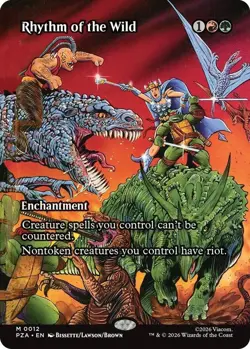 Foil Rhythm of the Wild (Borderless) Teenage Mutant Ninja Turtles Source Mat - Image 1