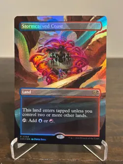 Stormcarved Coast - 304 - MTG: Secrets of Strixhaven - Borderless - FOIL - Image 1