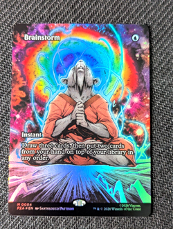 Brainstorm - Borderless - Foil - 4 - MTG: TMNT Eternal - Image 1
