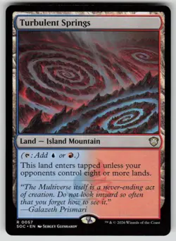 Turbulent Springs Rare Commander: Secrets of Strixhaven 57 MTG Near Mint 2026 - Image 1