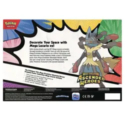 Pokemon TCG Ascended Heroes Premium Poster Collection Mega Lucario New&Sealed 😍 - Image 2
