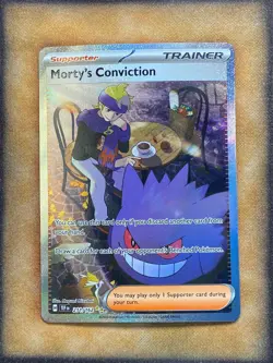 Pokemon Morty's Conviction 211/162 Temporal Force Special Illustration Rare NM - Image 1