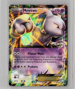 Mewtwo EX XY183 - Pokemon TCG XY Black Star Promo Card 2016 NM - Image 1