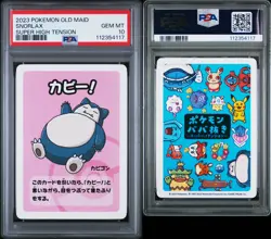 2023 POKEMON OLD MAID SUPER HIGH TENSION SNORLAX PSA 10 - Image 3