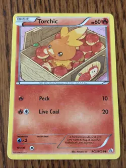 Pokemon Torchic RC5/RC25 Legendary Treasures Radiant Collection Holo 2013 60 HP - Image 1