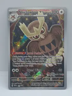 Noctowl Pokemon Center Exclusive Stamped SVP 141 Stellar Crown ETB - Image 2