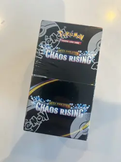 Pokemon TCG Mega Evolution Chaos Rising 18 Packs Half Booster Box Sealed English - Image 1