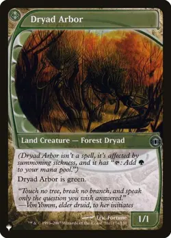 MTG English Dryad Arbor NM Normal The List - Image 1
