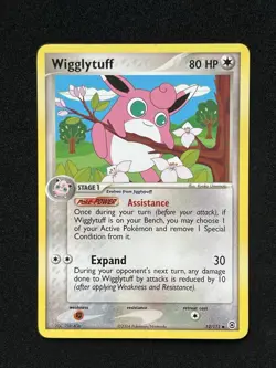 Pokemon TCG Wigglytuff FireRed & LeafGreen Card 52/112 Regular LP - Image 1