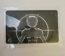 Serialized Mewtwo Pokemon Collectors Card Pokemon Figure Card - Image 1