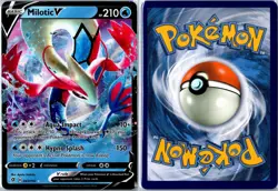 Pokemon Card - Milotic V Rebel Clash 043/192 2020 V Rare Holo Lightly Played - Image 3
