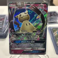 Pokemon Card Mimikyu GX 149/214 Ultra Rare Holo SM Lost Thunder - Image 1